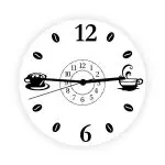 Descoperă acest ceas de perete bucatarie cu tematică de cafea, perfect pentru a crea o atmosferă plăcută în timp ce gătești și savurezi o ceașcă de cafea.