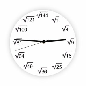 Descoperă un ceas de perete Matematică inovator, care îmbină pasiunea pentru matematică cu elementele decorative. Acest ceas tematic este perfect pentru pasionații de matematică, elevi, studenți sau profesori. Fie că dorești să adaugi un element educațional în camera ta sau să surprinzi un profesor pasionat de matematică cu un cadou special, acest ceas va fi o alegere minunataă.