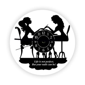 Descoperă acest ceas de perete personalizat Salon unghii, perfect pentru a-ți personaliza spațiul de lucru într-un mod elegant și profesionist. Alege un ceas de perete care să îți reprezinte stilul și pasiunea pentru industria unghiilor.