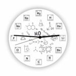 Descoperă un ceas de perete Chimie inovator, care îmbină pasiunea pentru chimie cu elementele decorative. Acest ceas tematic este perfect pentru pasionații de chimie, elevi, studenți sau profesori.