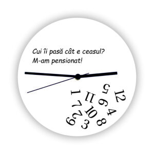 Ceas de perete personalizat Pensionar