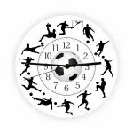 Adaugă pasiune și entuziasm în casa ta cu acest ceas de perete Fotbaliști. Un design captivant inspirat de fotbal, perfect pentru iubitorii acestui sport minunat.