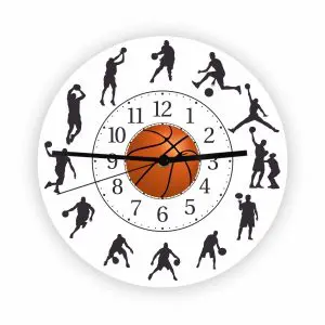 Ceas de perete Baschet - Adaugă o notă sportivă și pasionată în decorul tău