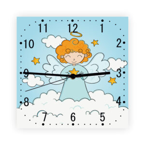 Descoperă un Ceas de perete copii - Îngeraș care nu doar măsoară timpul, ci este și un protector discret care veghează asupra micuțului tău în fiecare clipă. Cu designul său plin de dragoste și delicatețe, acest ceas va învălui camera copilului tău într-o atmosferă de vis și de protecție.