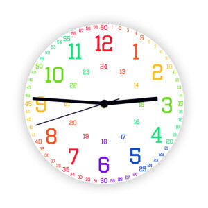 Ceas de perete educativ - Învață să citești ceasul