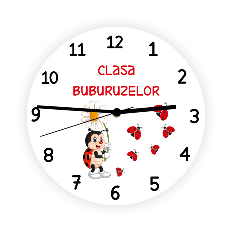 Ceas personalizat Clasa Buburuzelor