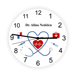 Ceas personalizat Medic - un simbol al recunoștinței cu mesaj personalizat